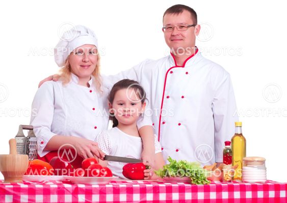 family cooking