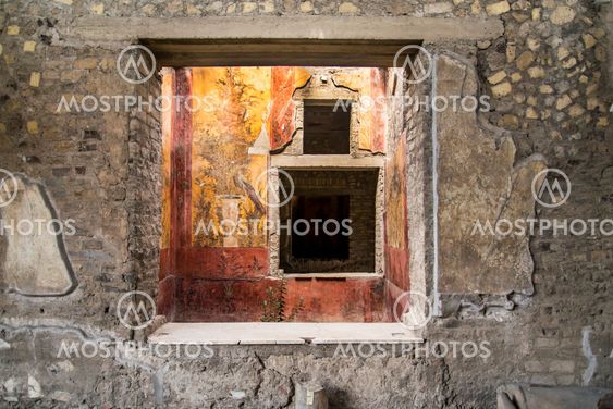 Ancient roman fresco
