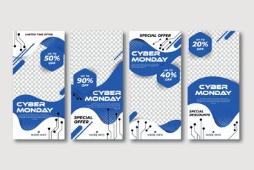 Cyber monday instagram stories template