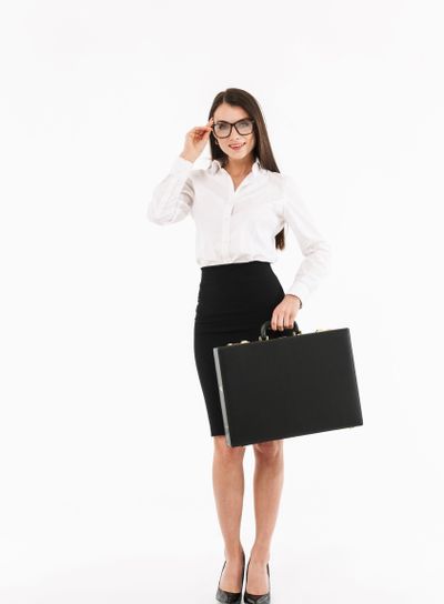 Full length portrait of an attractive young businesswoman