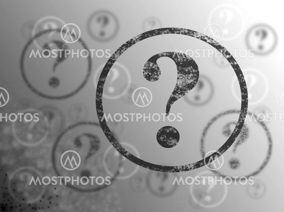 Question Mark Background BW