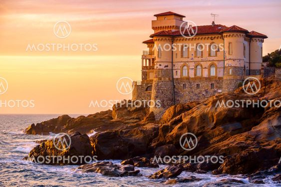 Boccale Castle on Tuscany coast