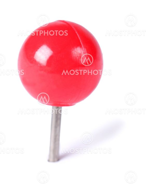 Closeup of red paper clips