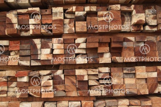 A pile of wood.