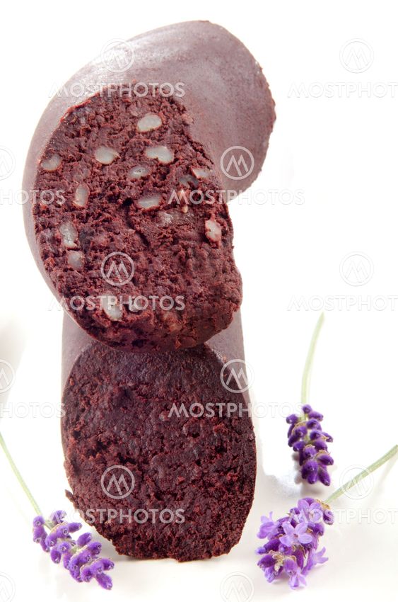 home made blackpudding and lavender
