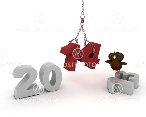 Robin Character bringing in the new year