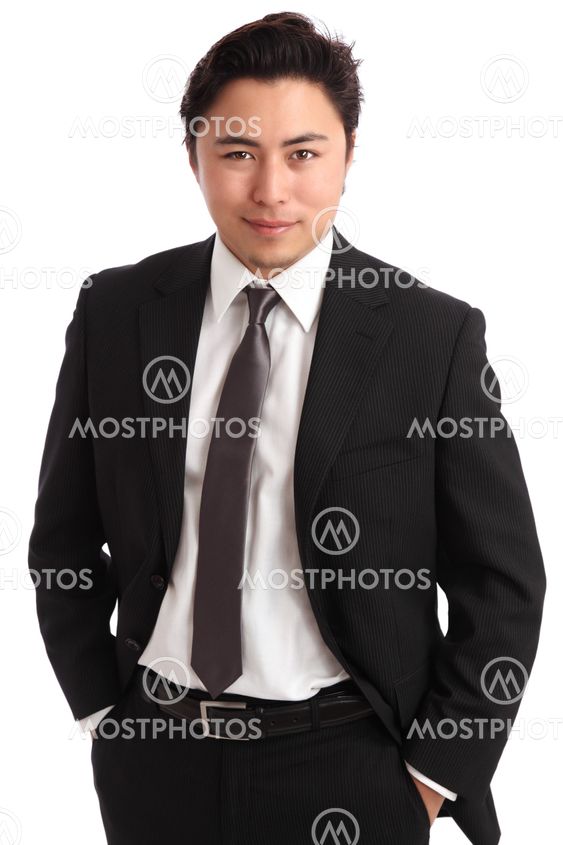 Young businessman in a suit and tie