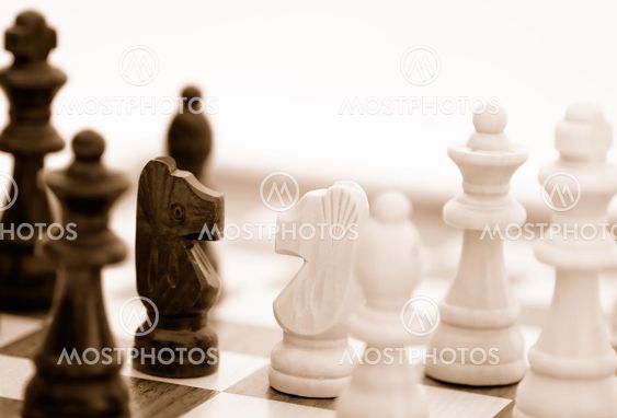Chess pieces.