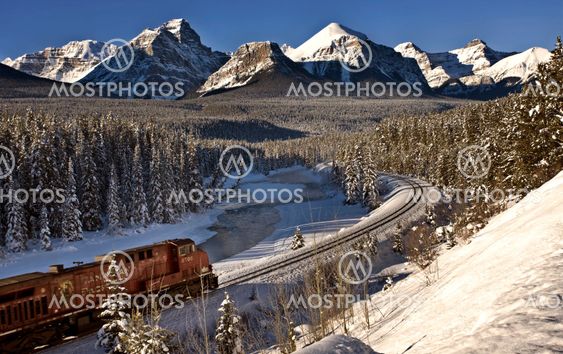 Rocky Mountains in Winter