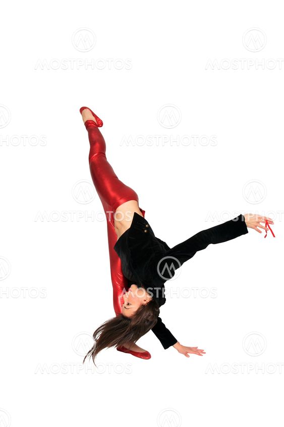 young dancer with leather jacket