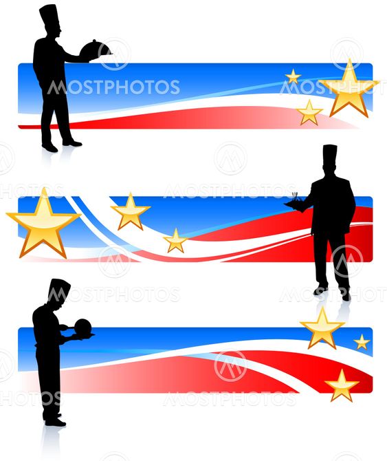 chefs with patriotic banners