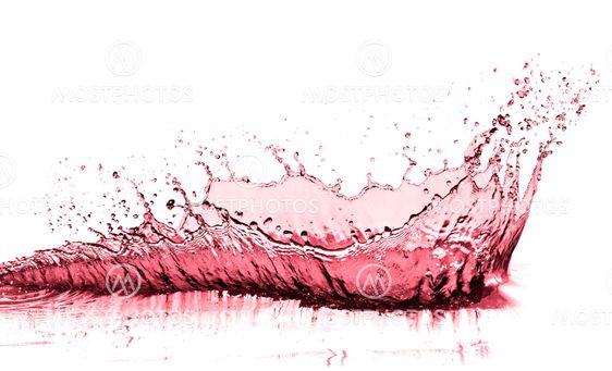red wine splash
