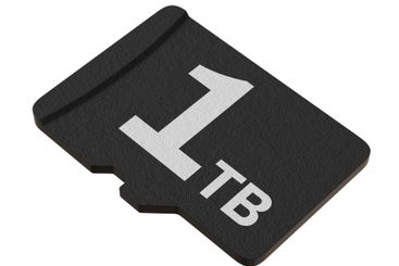 Memory card with 1 TB capacity, MicroSD flash storage disc