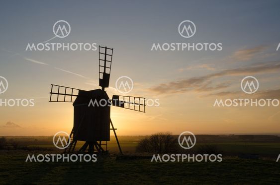 Windmill silhouette