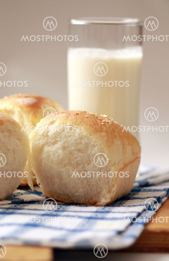 Homemade bread bun