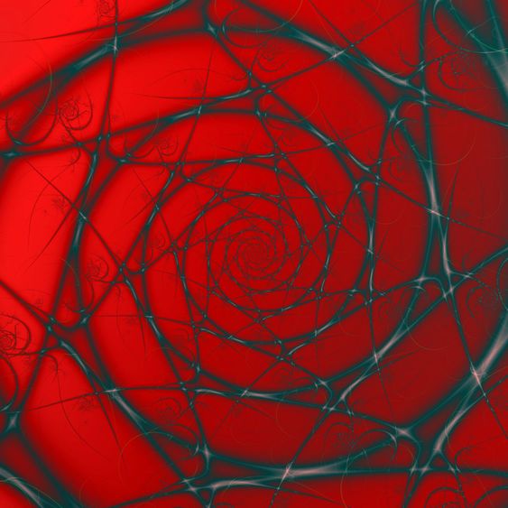 Wire Spiral on Red
