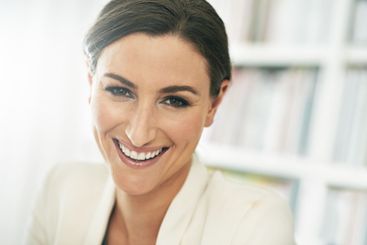 Realtor, office or portrait of happy businesswoman with...