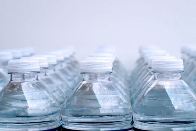 Rows of Water bottles