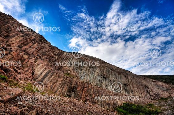 mountain and blue sky