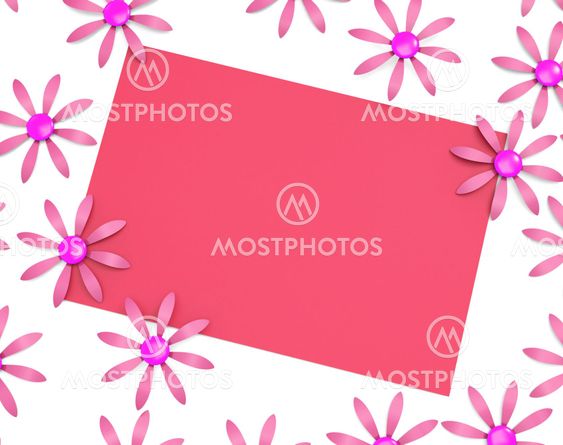 Gift Card Shows Text Space And Blooming