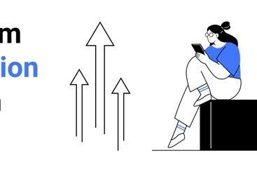 Sitting Person Browsing Smartphone with Delivery Box and...