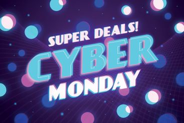 Flat deisgn cyber monday concept