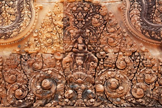 Khmer relief in Banteay Srei
