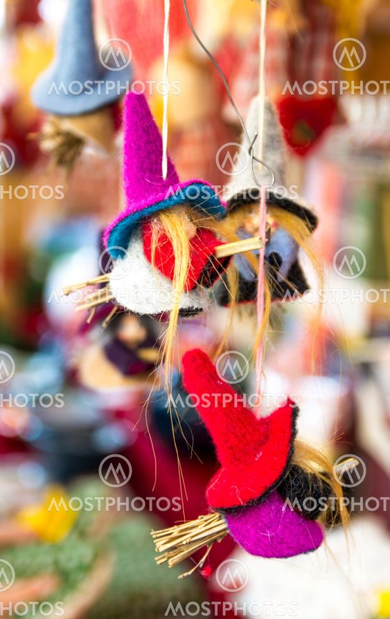 dolls witches wool