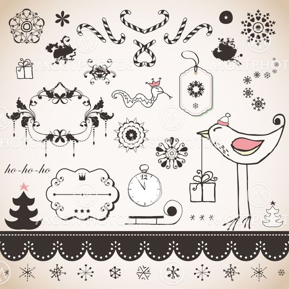 Vintage Christmas set