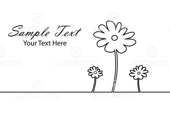 sketchy flower background