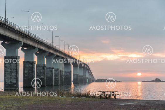 Morning by the bridge