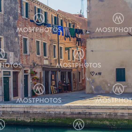 Linen in Venice streets