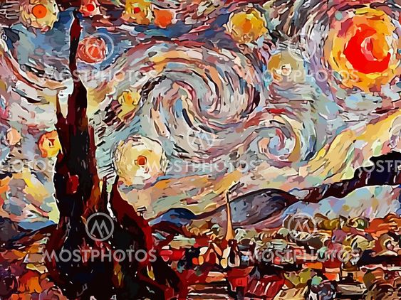 starry sky van gogh