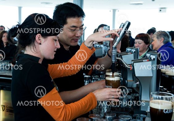 Bartender at work