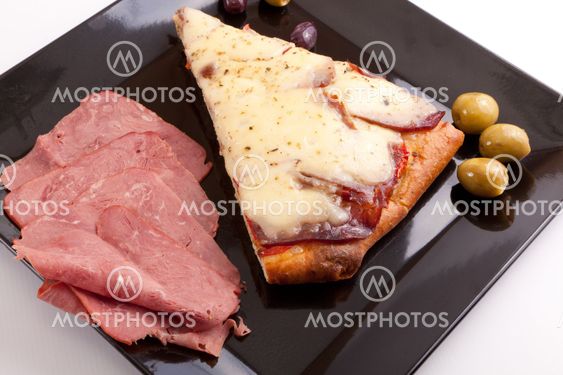 Pizza slice with supreme