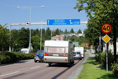 Väg E4 genom Örnsköldsvik