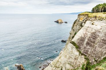 Asturias coast. Cabo Busto cliffs, Spain.