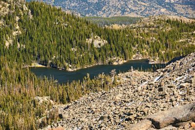 The Loch Lake, Rocky Mountains, Colorado, USA. 
