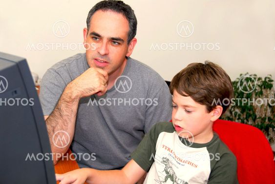 Father son computer