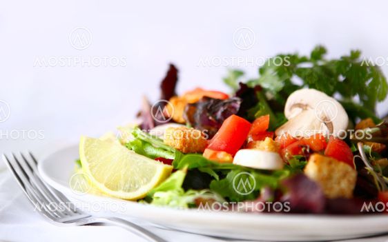 Yummy salat skudt med høj billeddybde