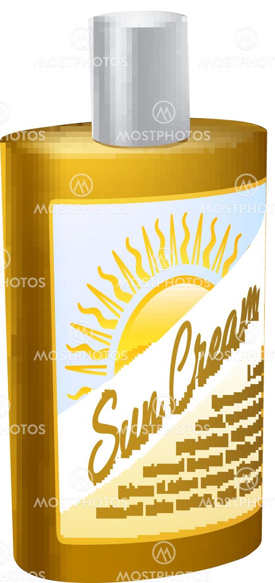 Sun Cream Illustration