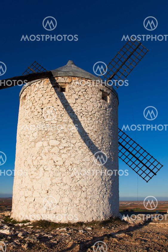 Windmill in Consuegra, Castilla la Mancha, Spain