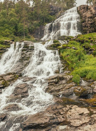 Svandalsfossen in Norway, Ryfylke route