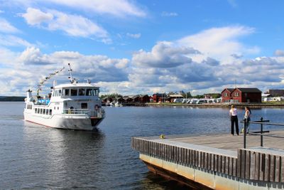 Turbåten Laponia vid Västra Kajen i Piteå