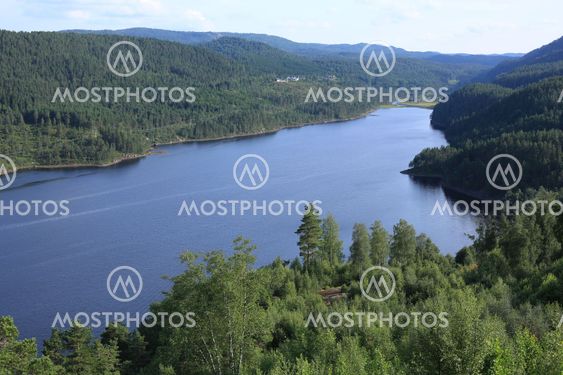 Lake near Eikerapen in Norway