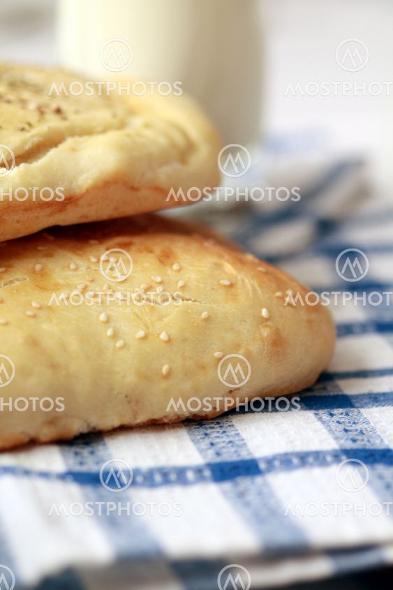 Homemade bread bun