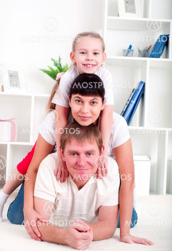 Portrait of happy family