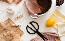 flat lay pigments made with natural ingredients arrangement