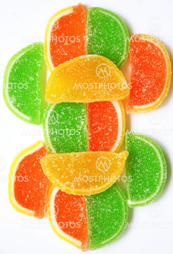 Colorful Jelly Candy as Background