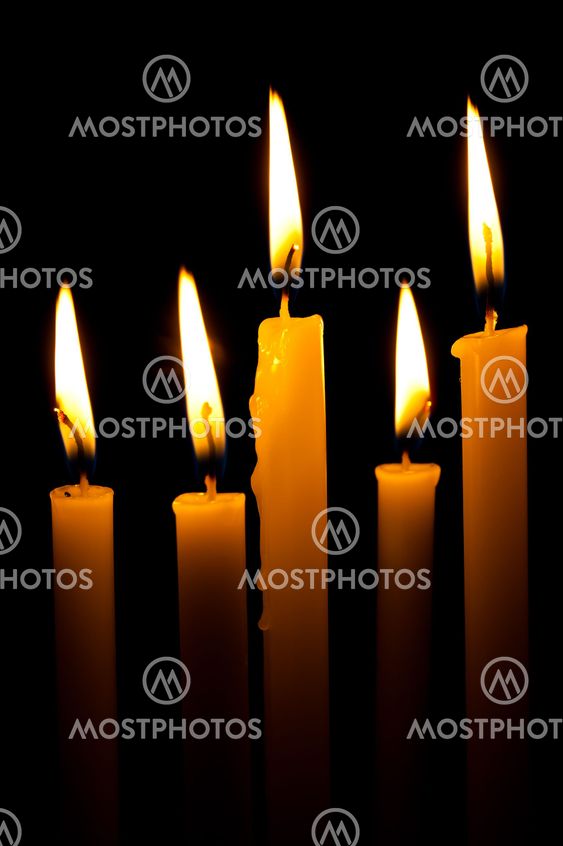the brightness of candlelight